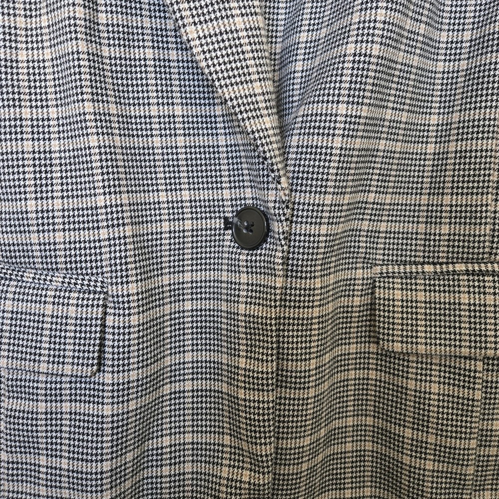 Plaid Long Blazer Jacket size XS - Picture 5 of 15